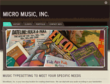 Tablet Screenshot of musictypographer.com